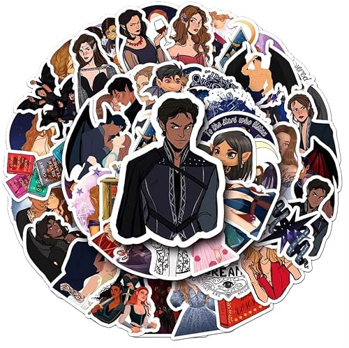 Acotar Merchandise Stickers for Suitcase Skateboard Laptop Computer Water Bottles for All Fanart Fans 50pcs