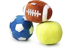3-Pack of Interactive Poof Balls for Delightful Doggy Fun