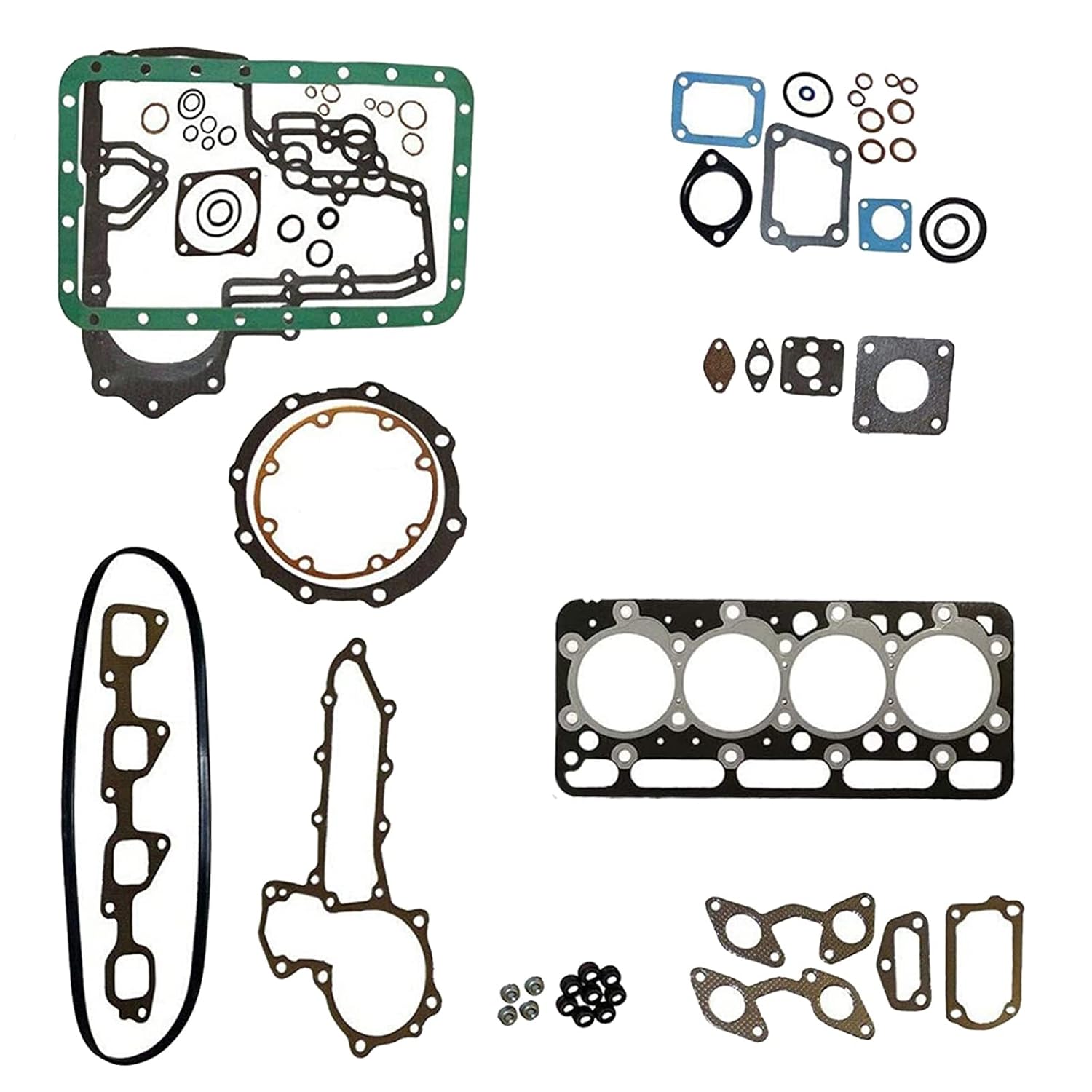 Engine Full Gasket Kit with Head Gasket Compatible with Kubota V2203 / 4D87 Engine
