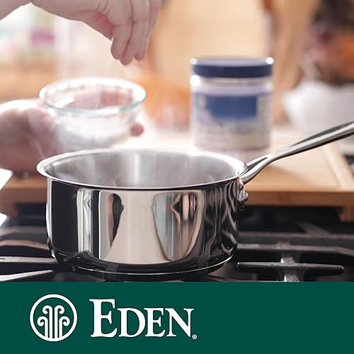 Miniatura 4 de Eden Sea Sal portuguesa cosechada a mano triple lavado con agua de mar molienda fina botella de vidrio 16 onzas