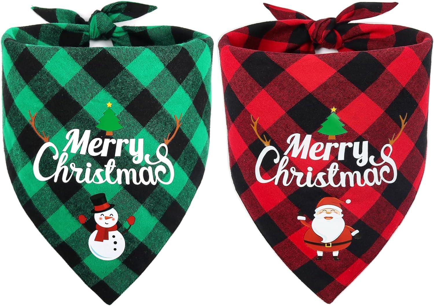 Christmas Decoration Dog Bandana Christmas Dog Gifts Neckerchief Cat Accessories Dog Gift Dog Scarf Christmas Dog Bandana Christmas Suit Christmas Scarf Classic 2 Pieces