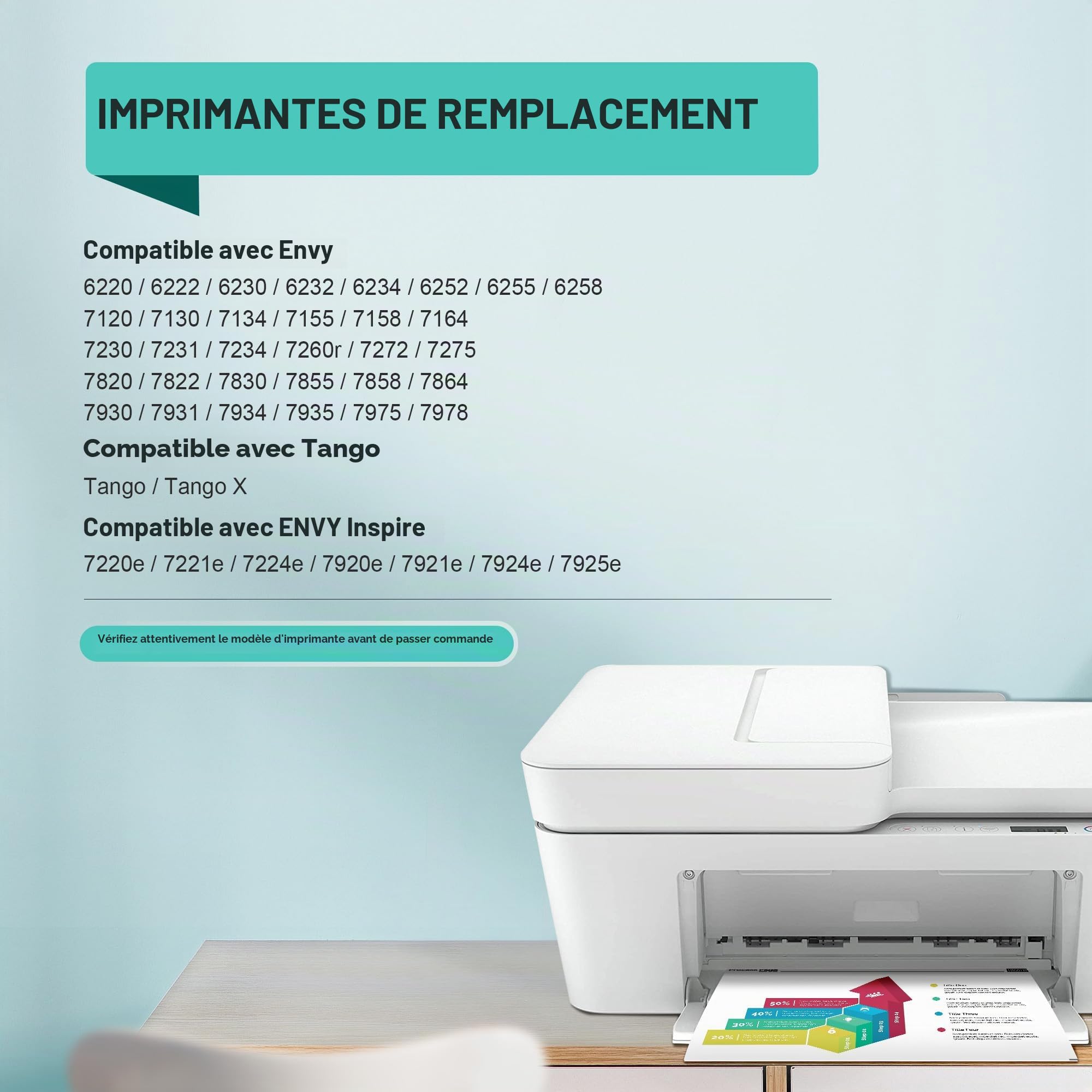 LOFBLAT Cartouches 303 XL Noir et Couleur Compatible pour HP 303 pour 7200e