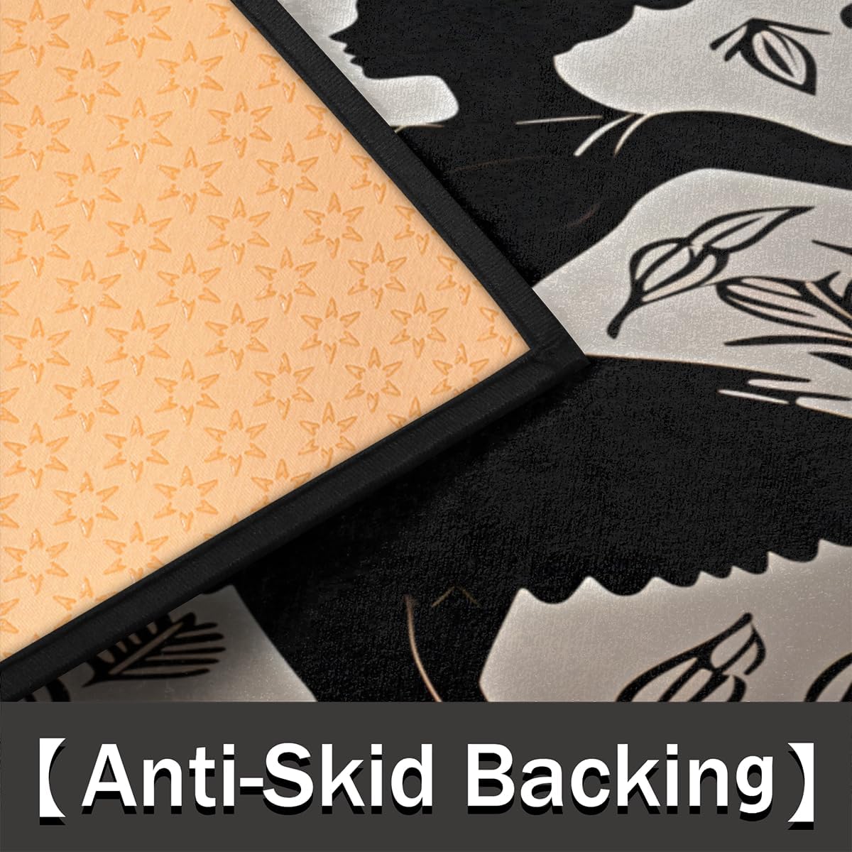 TropicalLife Ballet Theme Half Round Door Mat Indoor Outdoor Doormat Washable Welcome Entrance Way Front Half Circle Rugs for Entryway Outside Kitchen Decor