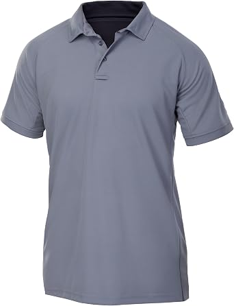 Vertx Mens Tactical Polo Short Sleeve T-Shirt, Breathable, Temperature Regulating, Tactical Clothing Performance, Relaxed Fit