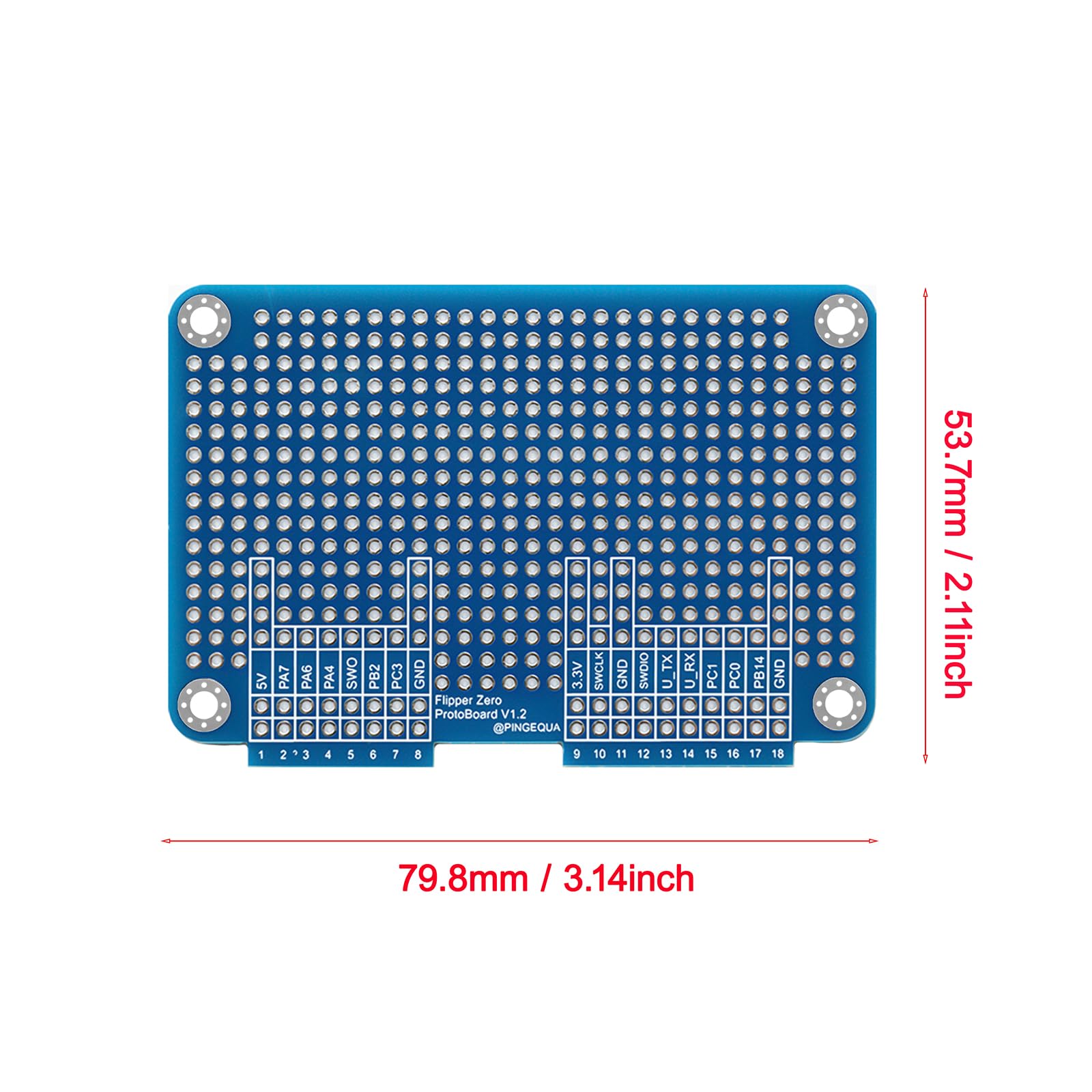 Flipper Zero Prototyping Board Kit - Set di espansione basetta basetta con 1 grande e 2 piccole schede, include pin intestazione GPIO abbinati e cavi jumper - Sviluppo hardware fai da te per Flipper