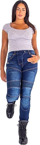 Miniatura 3 de Fashio - Pantalones de mezclilla para mujer con protección para piernas y cadera