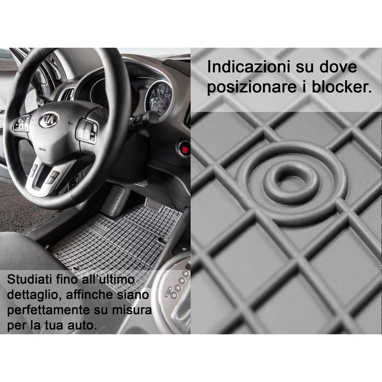 FROGUM Tappetini In Gomma El Toro Per Toyota Prius Plus - Set Anteriore E Posteriore, Nero, Su Misura 3D