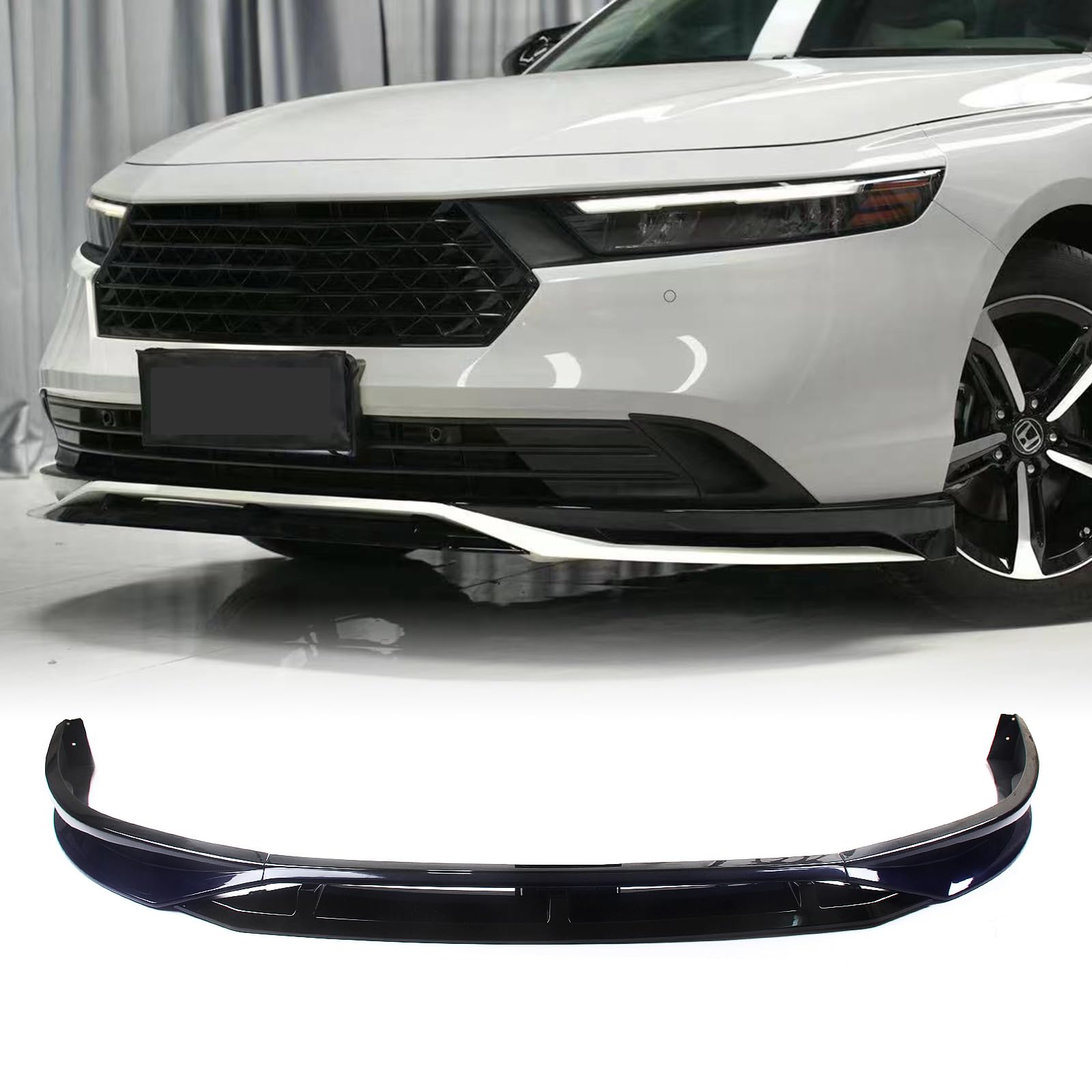 Car Front Bumper Spoiler Lip For Honda Accord 11th 2023-2025 White Black Blue Silver