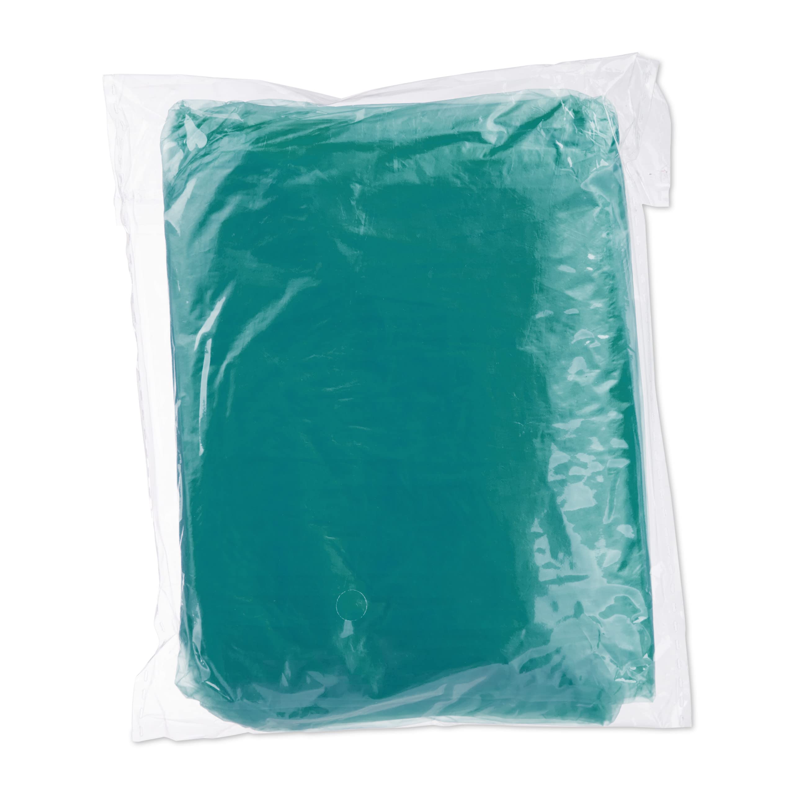Relaxdays 100x Poncho Antipioggia, Set, Cappuccio, Mantellina Impermeabile per Adulti, Monouso, Unisex, PE, Verde