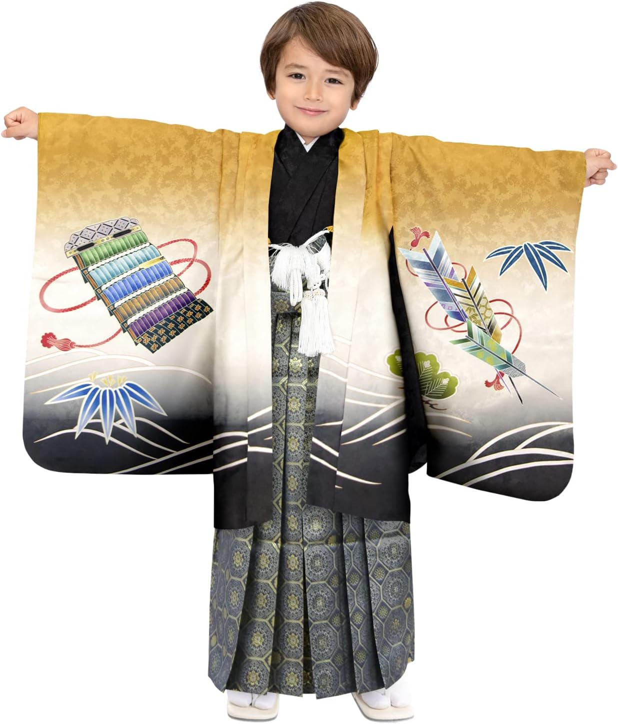 【超美品】七五三 五歳 男の子 着物フルセット 京越キョウエツ KYOETSU] [キョウエツ] 七五三 5歳 男の子 着物 セット 羽織 袴