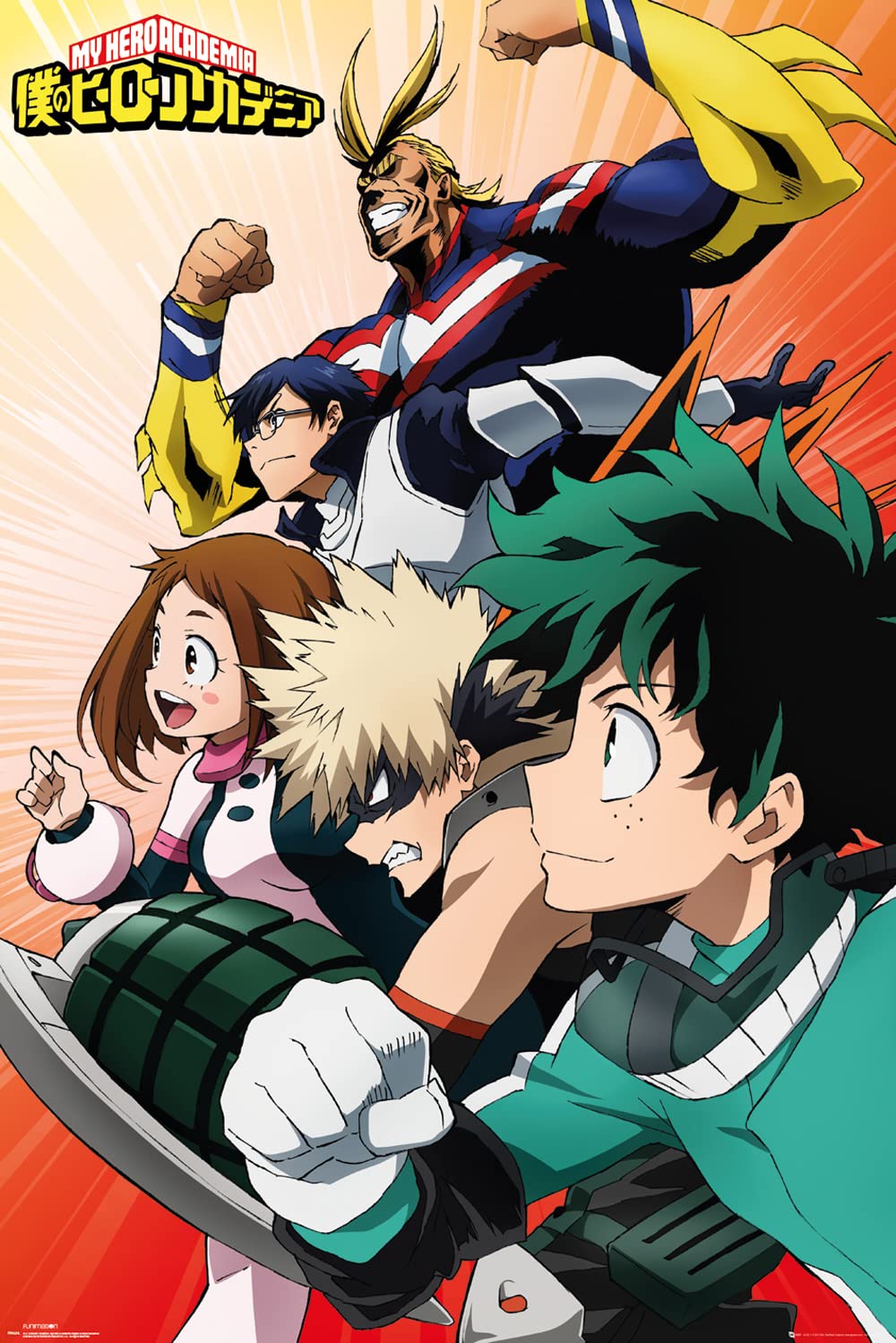 Gb Eye Multi-Coloured My Hero Academia Heroes 61 X 91.5Cm Maxi Poster