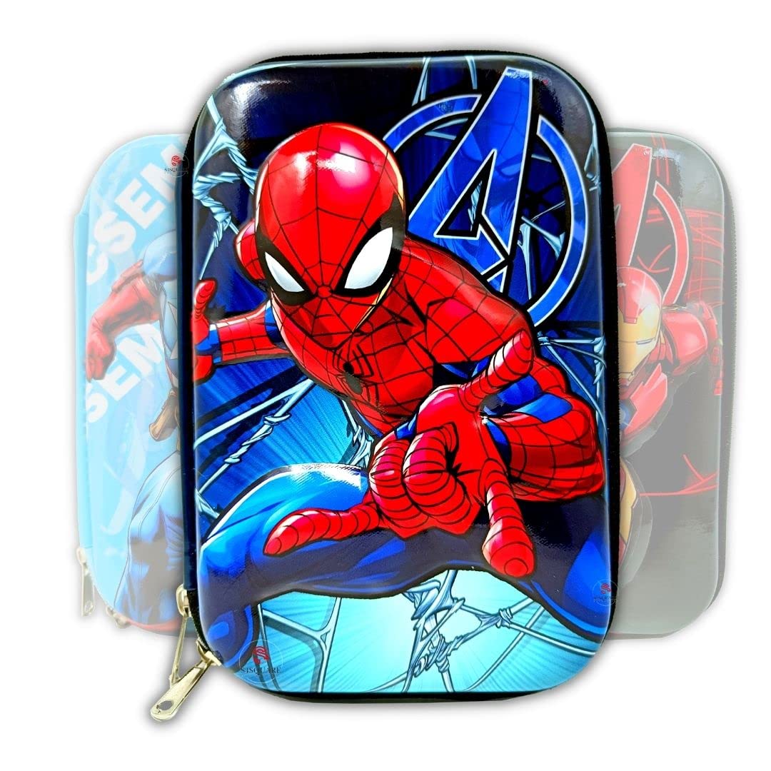 S4SQUARE ENTERPRISE ® 3D Hardtop EVA Pencil Case Stationery Box Pen Holder Zipper Pouch Cosmetics Organizer School Kids Multipurpose (Set of 1)