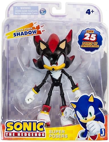 Sonic 20th Anniversary Super Posers Shadow Más de 25 puntos de articulación