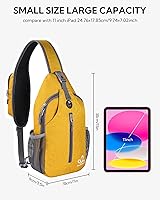 Vista 69 de Waterfly - Mochila cruzada tipo bandolera para viajes y caminatas, bolsa de pecho, Gris, talla única