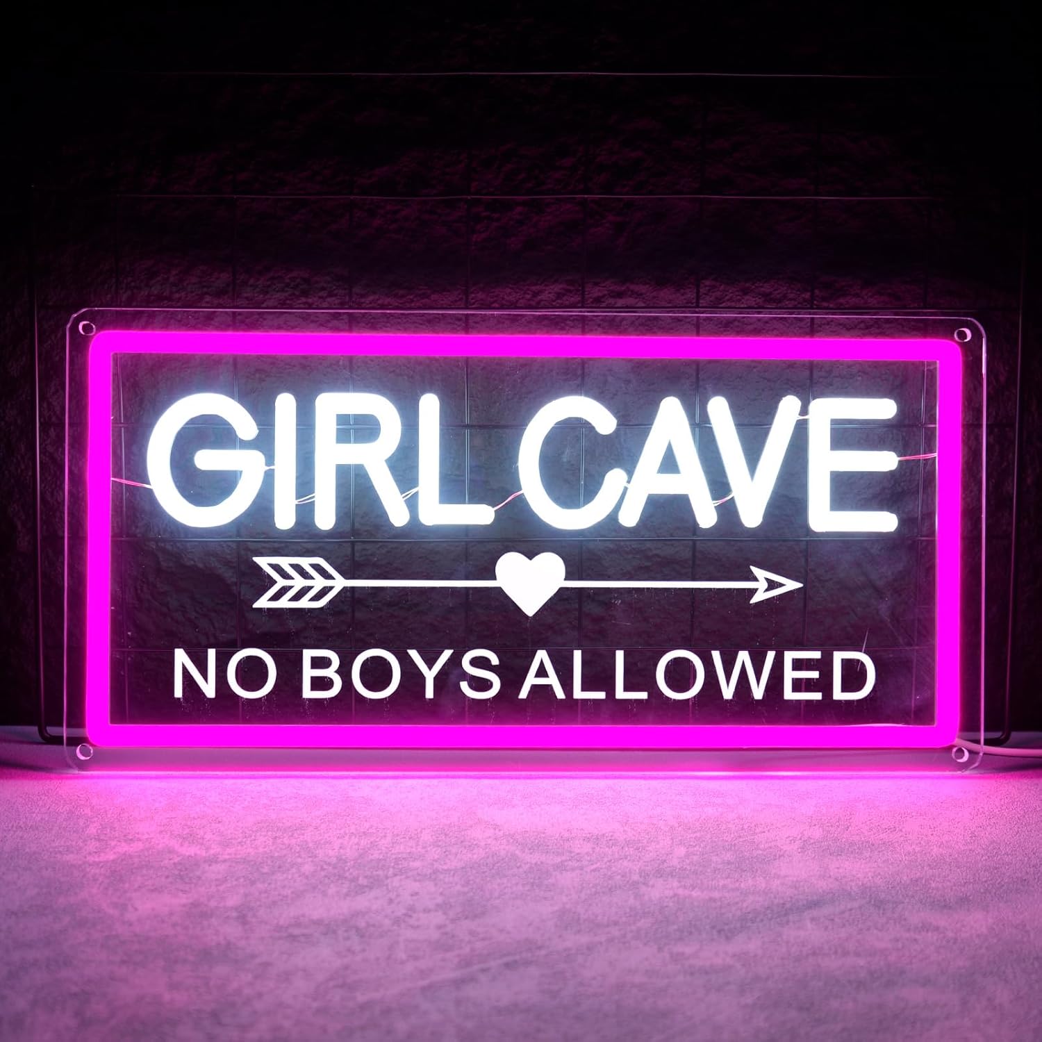 Girl Cave Neon Sign Pink Decor for Girls 15.7×7.8 inches Girl Cave Led Light for Bedroom Home Decor Wall Decor LED Neon Signs for Girls Party Gamer Room Beauty Room Nail Studio to Art Decoration