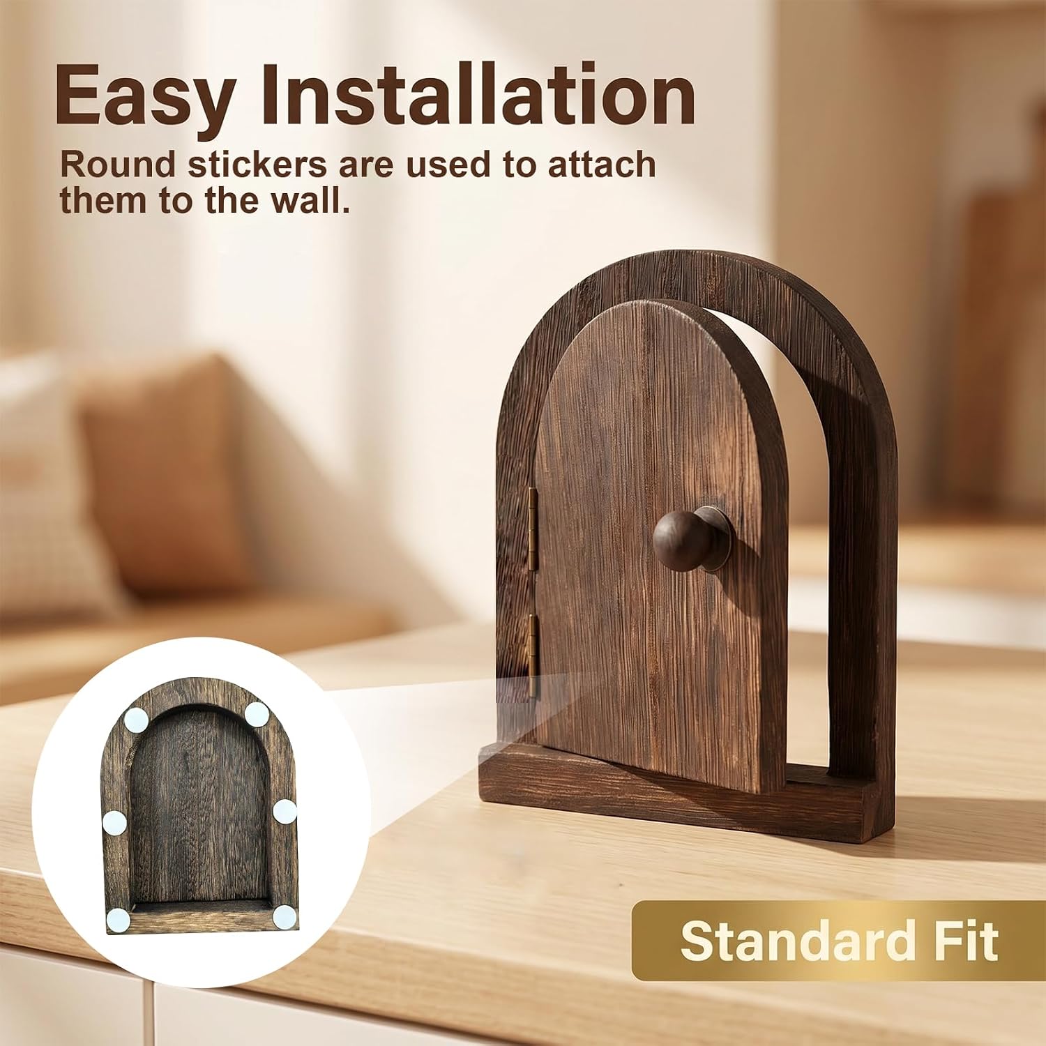 Fairy Door Outlet Cover, Outlet Cover Door, Fairy Door Light Switch Cover for Conceals Wall Plates、 Switches、Stains、Wall Holes And Protects Child