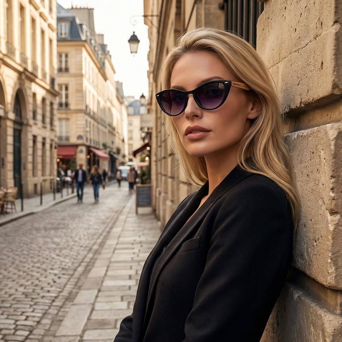 Wooden Cat Eye Polarised Sunglasses - Fashion Wood Sunglasses for Men and Women Perfect Gifts