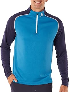 Royal & Awesome Men's Golf 1/4 Zip Top, Quarter Zip Jumper, Golfing Jumpers for Men, Stylish Golf Tops