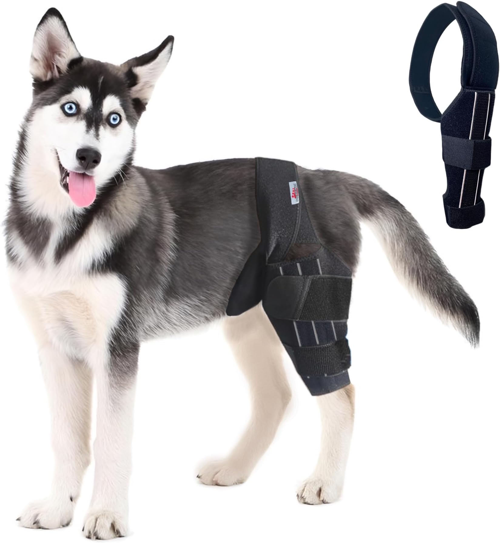 Dog Knee Brace, Hip Displaysia Dog Support Brace, Dog ACL Brace Hind Leg, Dog ACL Knee Brace, Dog Knee Brace for Luxating Patella, ACL Brace for Dogs Rear Leg, Dog Hip Support brace (M - Left)