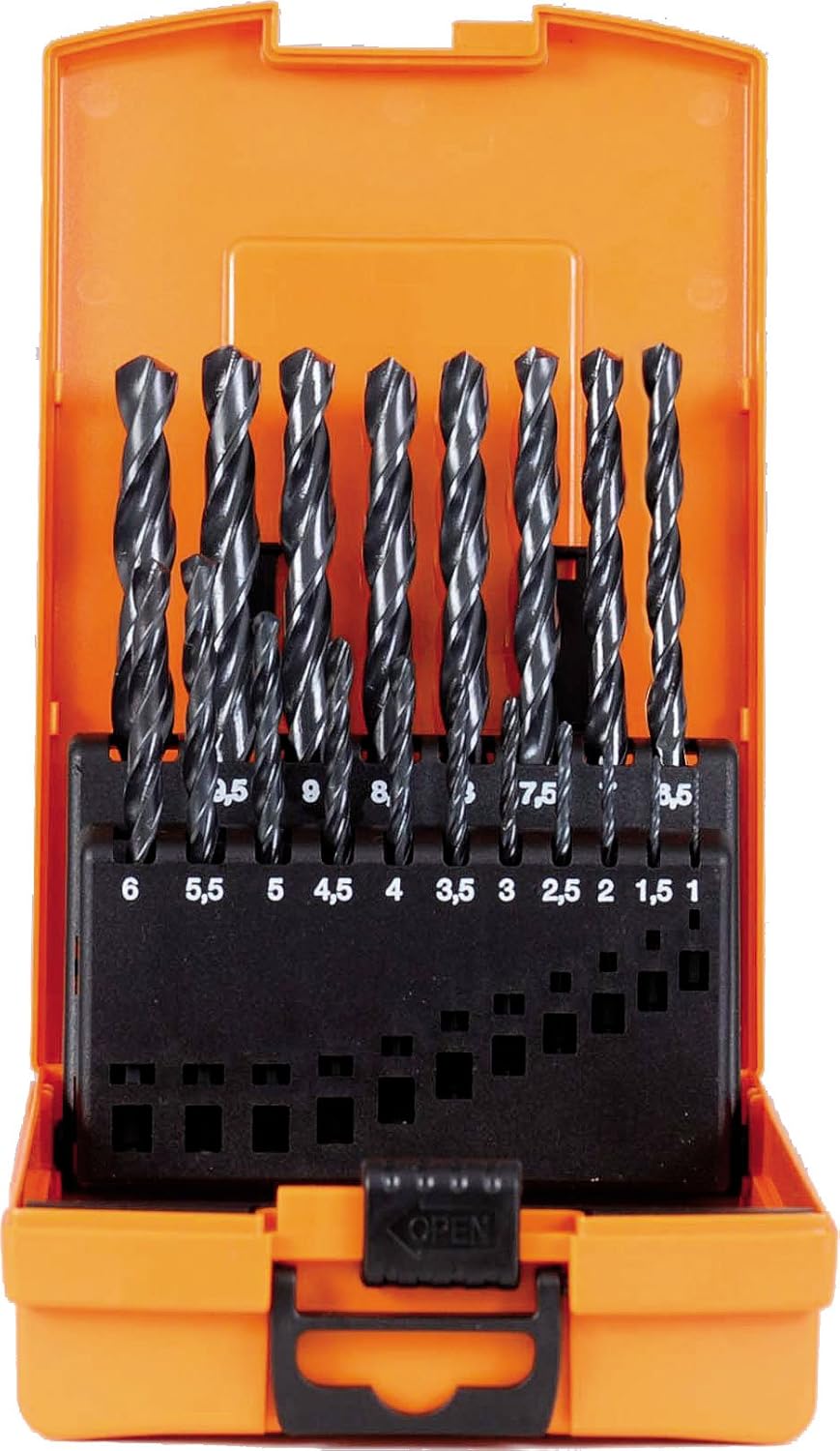 PROJAHN 67003 drill bit set HSS-R 1-10 mm 19pcs plastic case