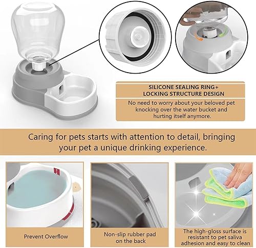 Miniatura 4 de Dispensador automático de agua para perros, dispensador de agua prémium para mascotas, alimentador de agua de gran capacidad para gatos y perros,