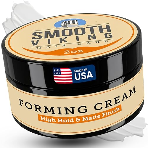 Miniatura 11 de Smooth Viking Arcilla de peinado para hombre, crema moldeadora con acabado mate, producto para peinados texturizados, gruesos y modernos, sin