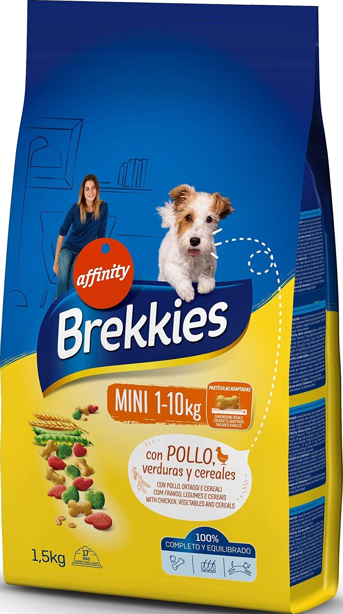 Brekkies Pienso para Perros Mini con Pollo - 1500 gr
