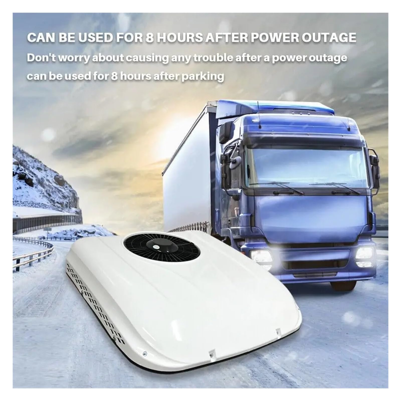 12V 24V RV Dachklimaanlage, elektrische Parkklimaanlage für Wohnmobil, LKW, Camper, Van, Wohnwagen, effiziente Kühlung
