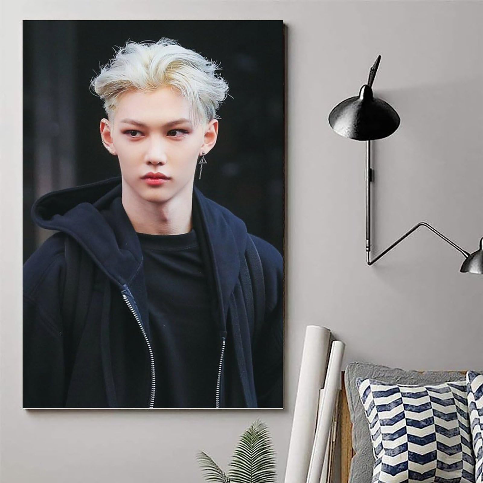 Stray Kids Poster Felix sur toile décorative 50 x 75 cm