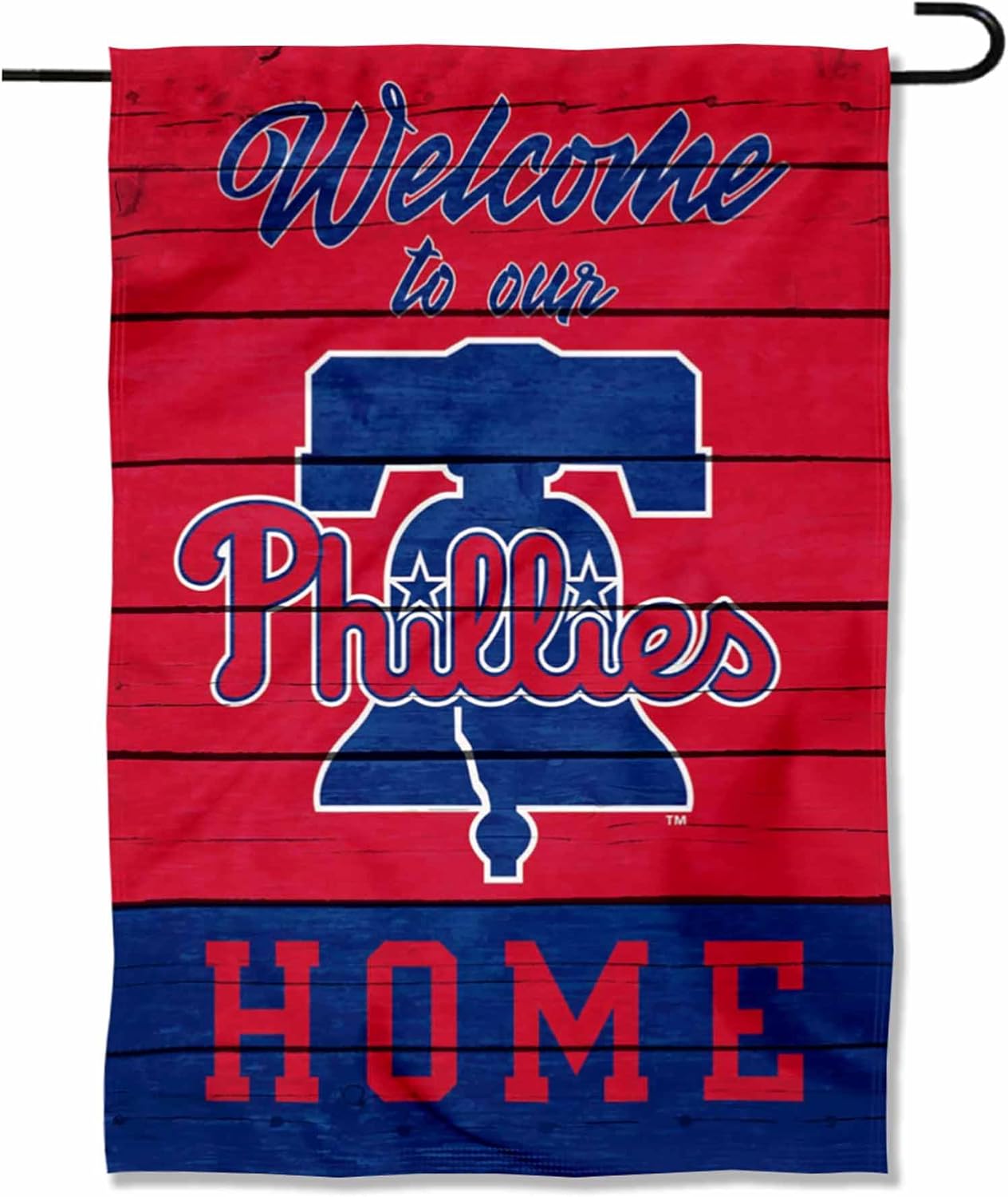 Philadelphia Phillies Welcome To Our Home Double Sided Garden Flag
