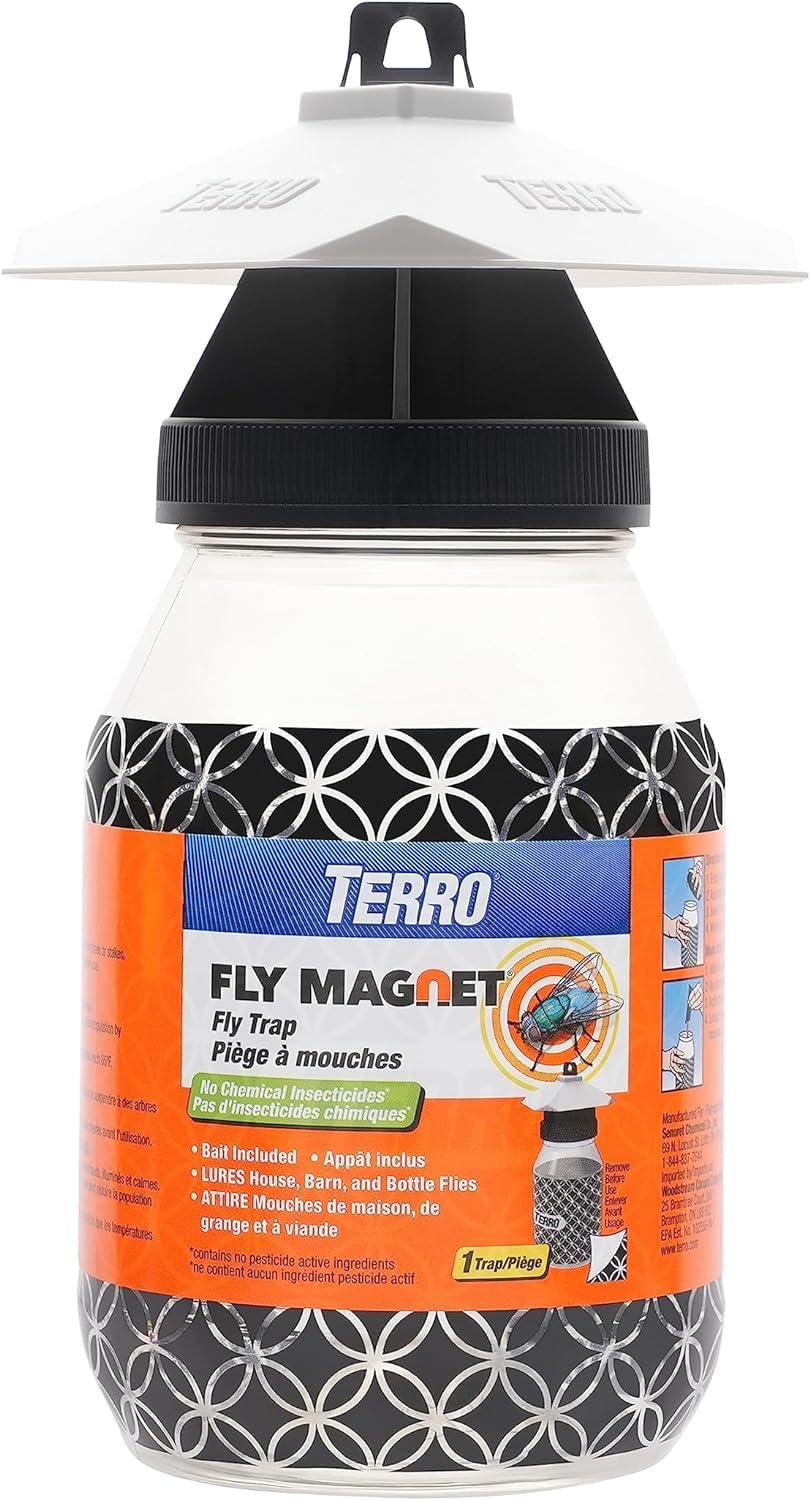 Victor M380 Fly Magnet 1-Quart Reusable Trap With Bait (3 Pack)