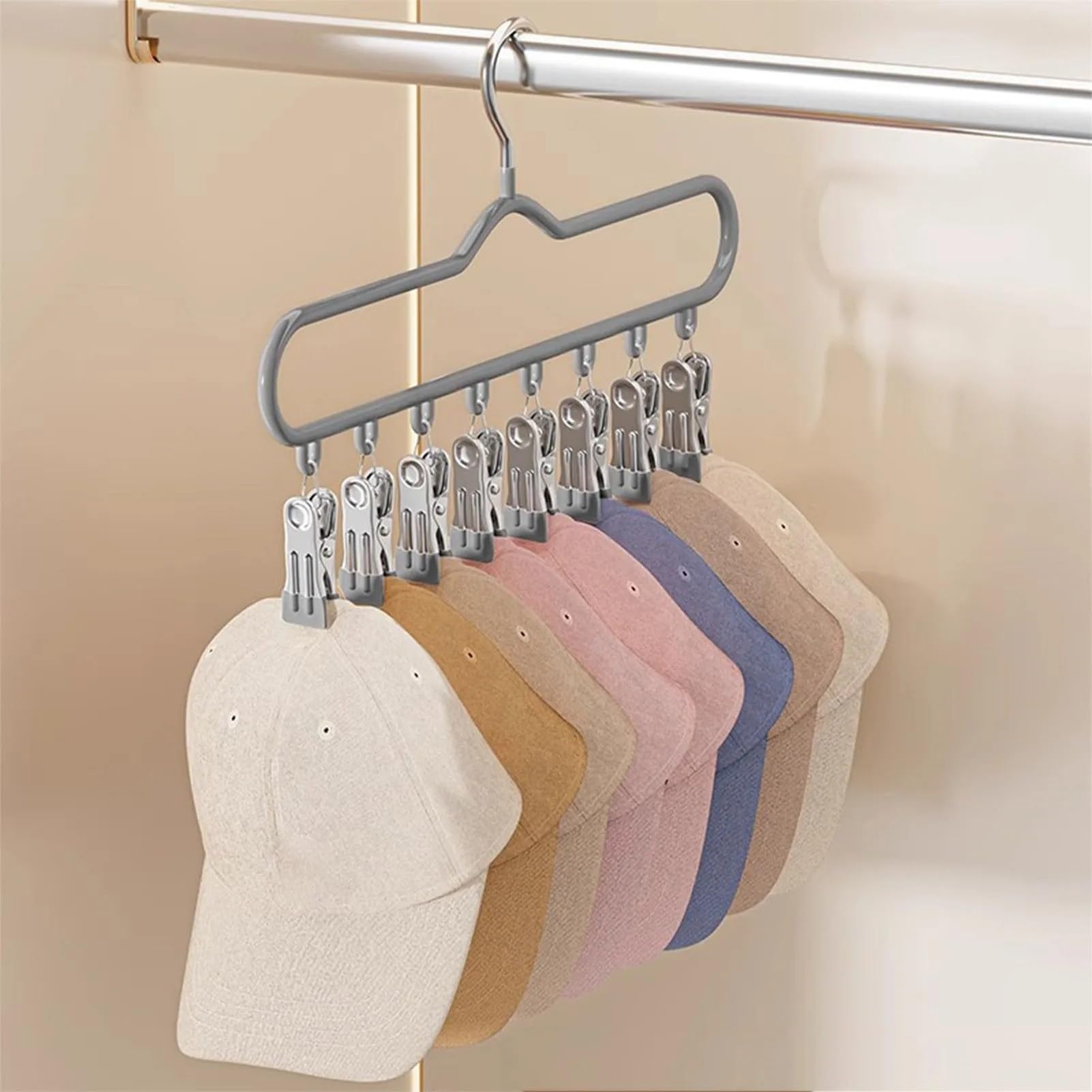 Sockentrockner 2 Stück Multi-Clip-Wäscheständer | Socken, Unterwäsche, Kleidung, mehrere Clips, platzsparende Aufbewahrung von Kappen(Green)