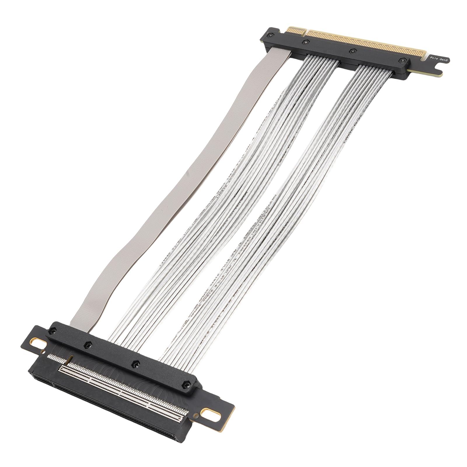 Kabel Pionowy PCIE 5.0 16x, 128 Gb/S generał 5 Kabel Przedłużający GPU, Karta Pionowa Karty Graficznej, dla RTX4090 5090 RX8900 RX7900 (20 cm)