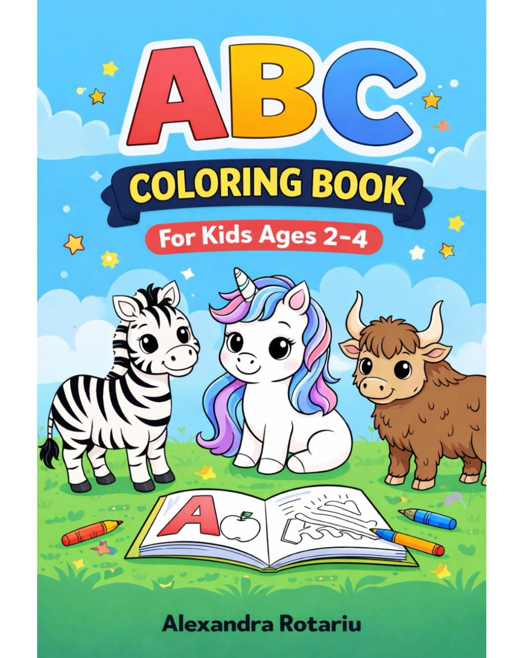 A B C coloring book