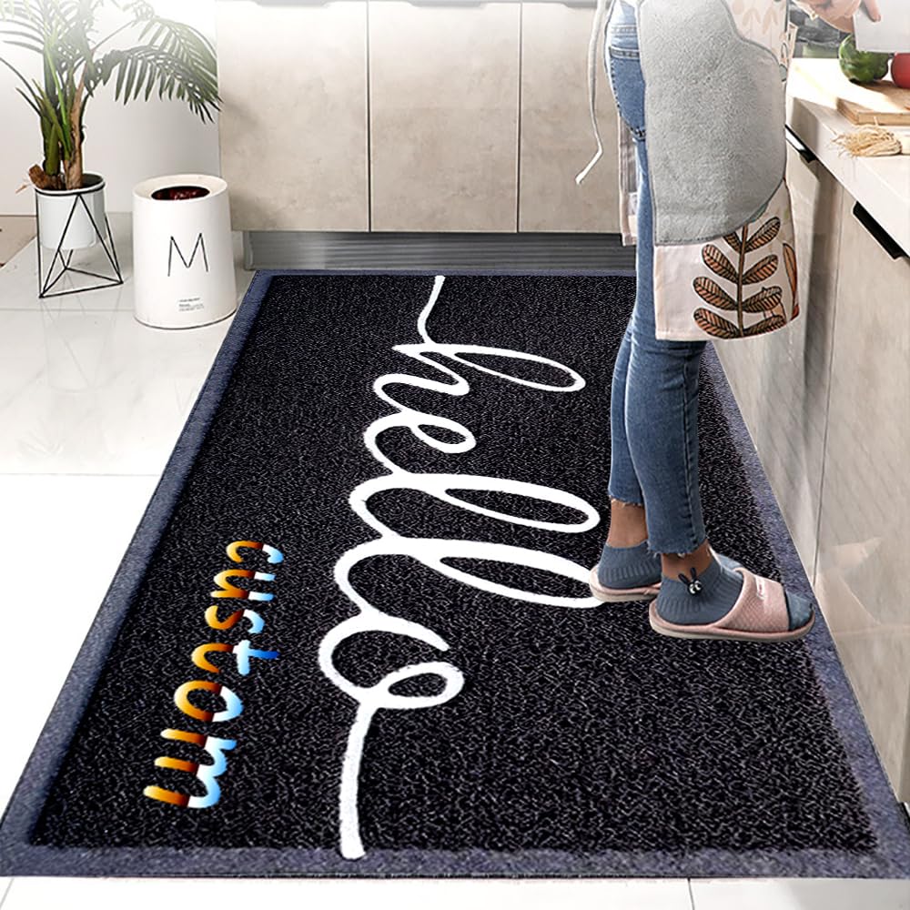 Zerbini Personalizzato con Logo Zerbino Personalizzati Ingresso Esterno Antiscivolo Resistente Sporco Commerciali Tappetino per Società Centri Commerciali,150x60cm
