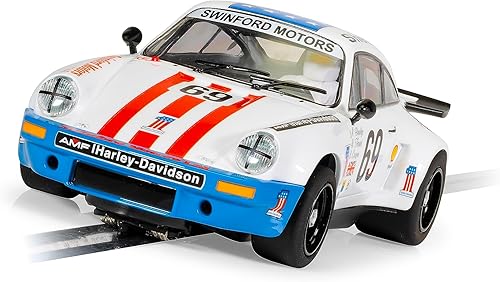 Miniatura 5 de Scalextric Porsche 911 Carrera RSR 3.0#69Le Mans 1975 132 Ranura Coche de carreras C4351