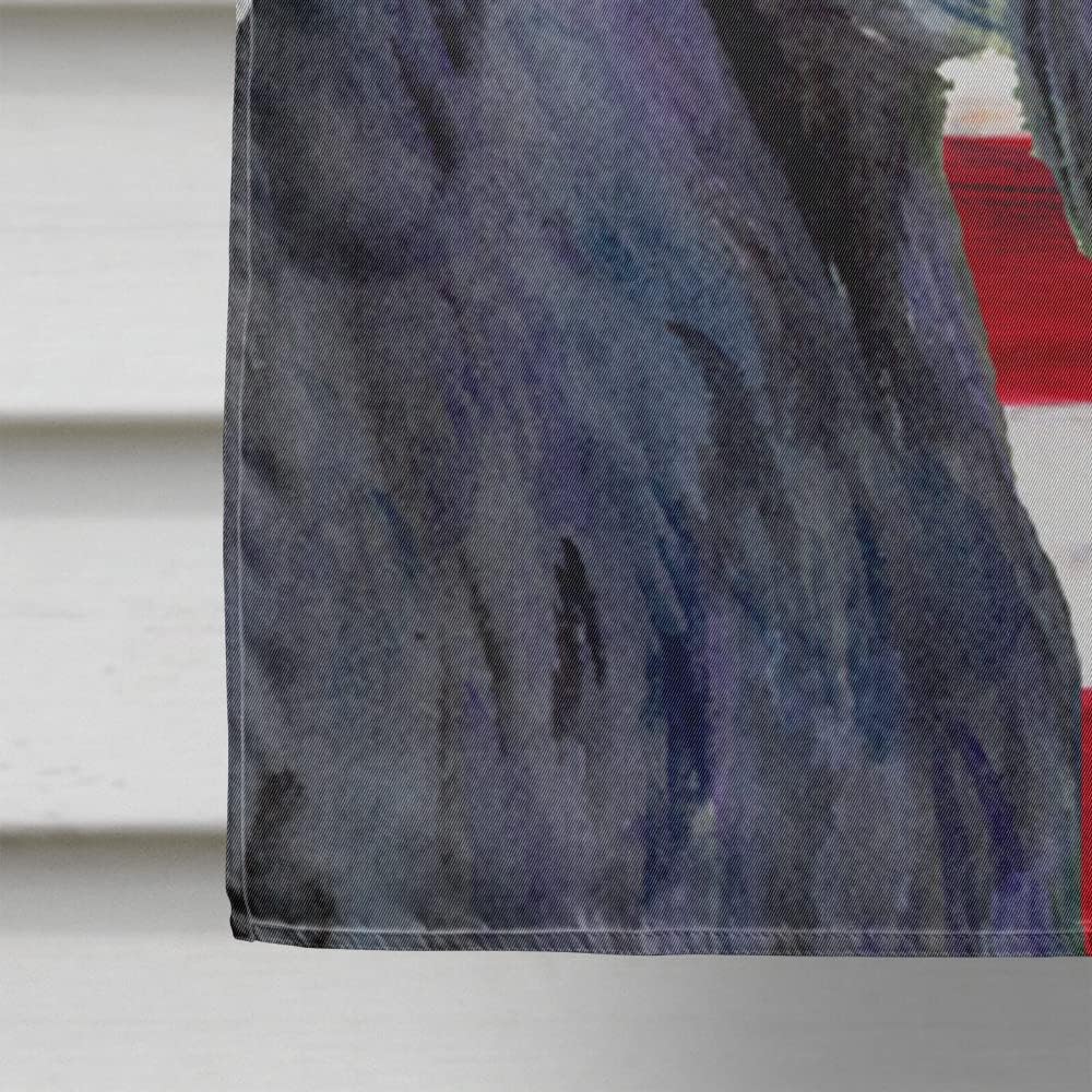 Caroline's Treasures SS4014CHF USA American Flag with Scottish Terrier Flag Canvas, Large, Multicolor