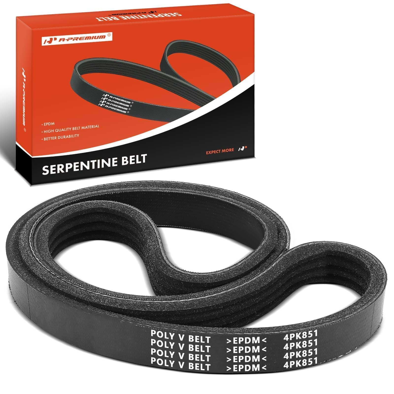 A-Premium Engine Serpentine Drive Belt Compatible with Honda, Nissan, Hyundai, BMW, Kia, Infiniti, Toyota, Acura, Chevy, Chrysler, Dodge, Ford, Geo, Mazda, Plymouth, Pontiac, Subaru & Suzuki Cars-image-39