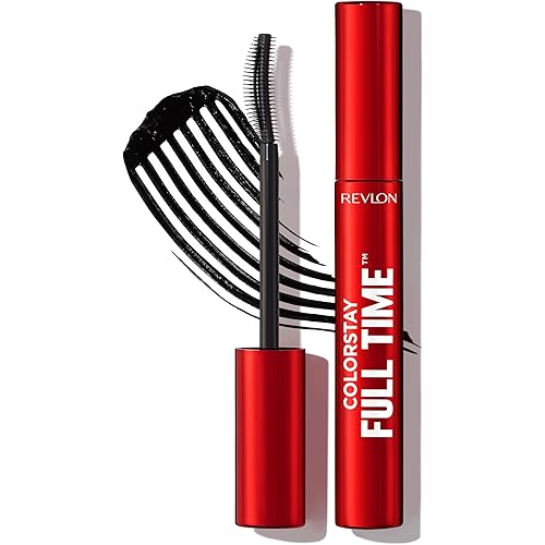 Revlon ColorStay Full Time Volumizing Mascara, 24 Hour Wear, Smudge-Proof, Non-Clumping, Flake-Free, Stocking Stuffer for Her, 401 Blackest Black