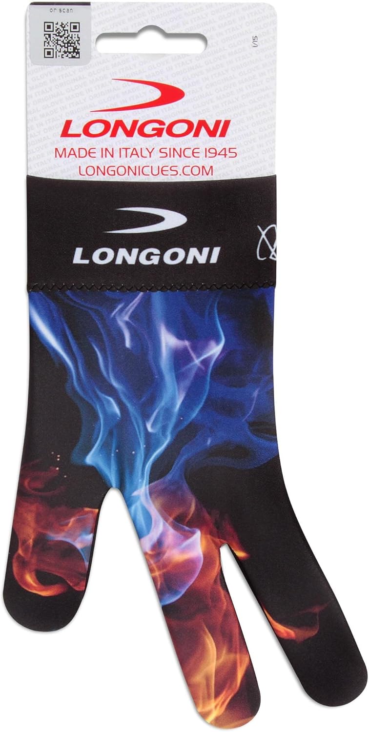 Longoni Billiard Pool Cue Glove Fancy Color Explosion Collection 2 for Left Hand
