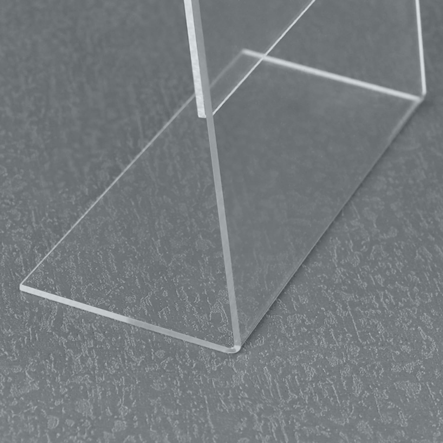 QWORK® Set di 6 Espositori da Tavolo A5 in Acrilico, Porta Trasparenti per Menu, Cartelli, Brochure e Volantini