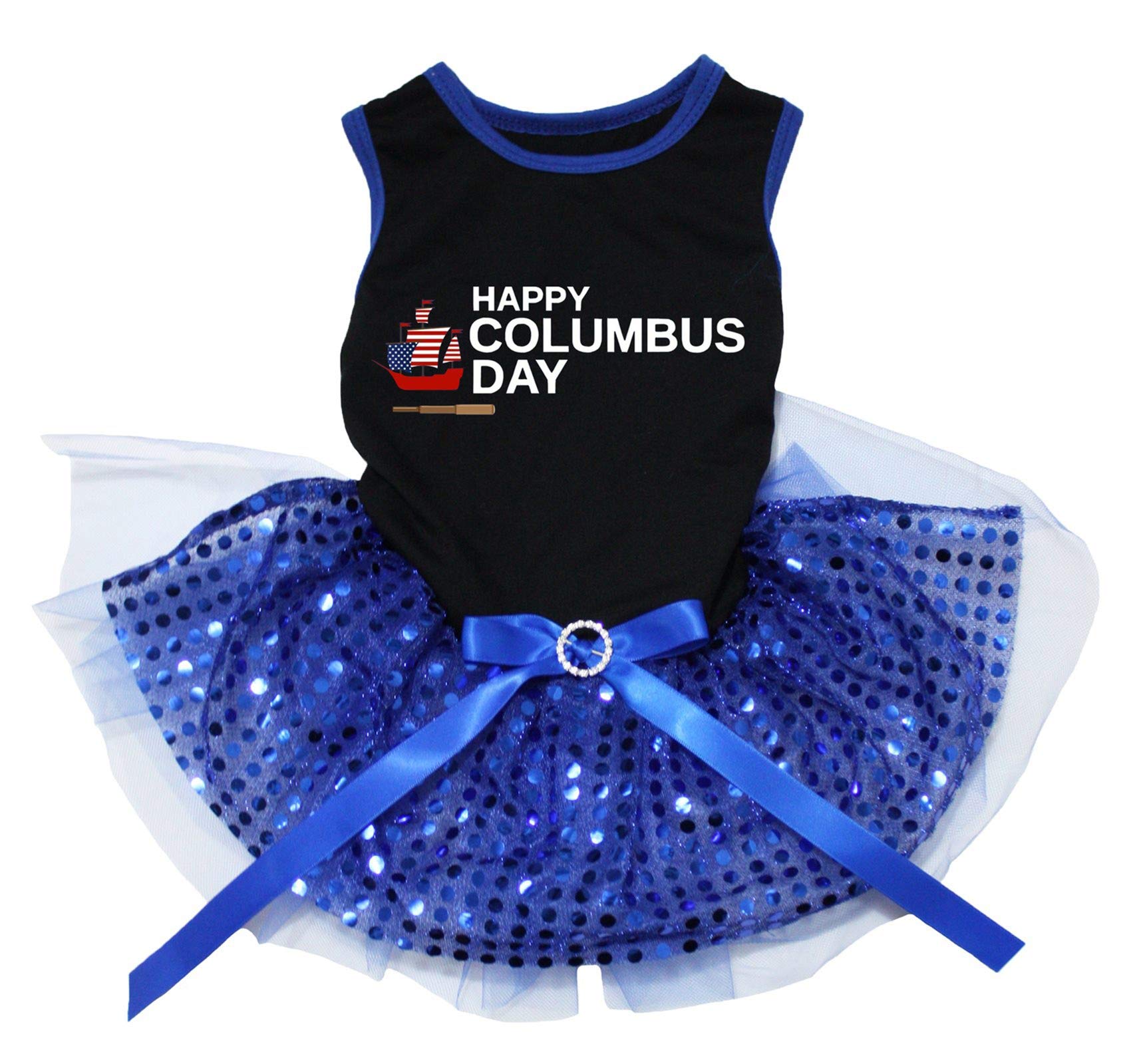Robe pour chiot à paillettes bleues pour briller lors des fêtes d'automne