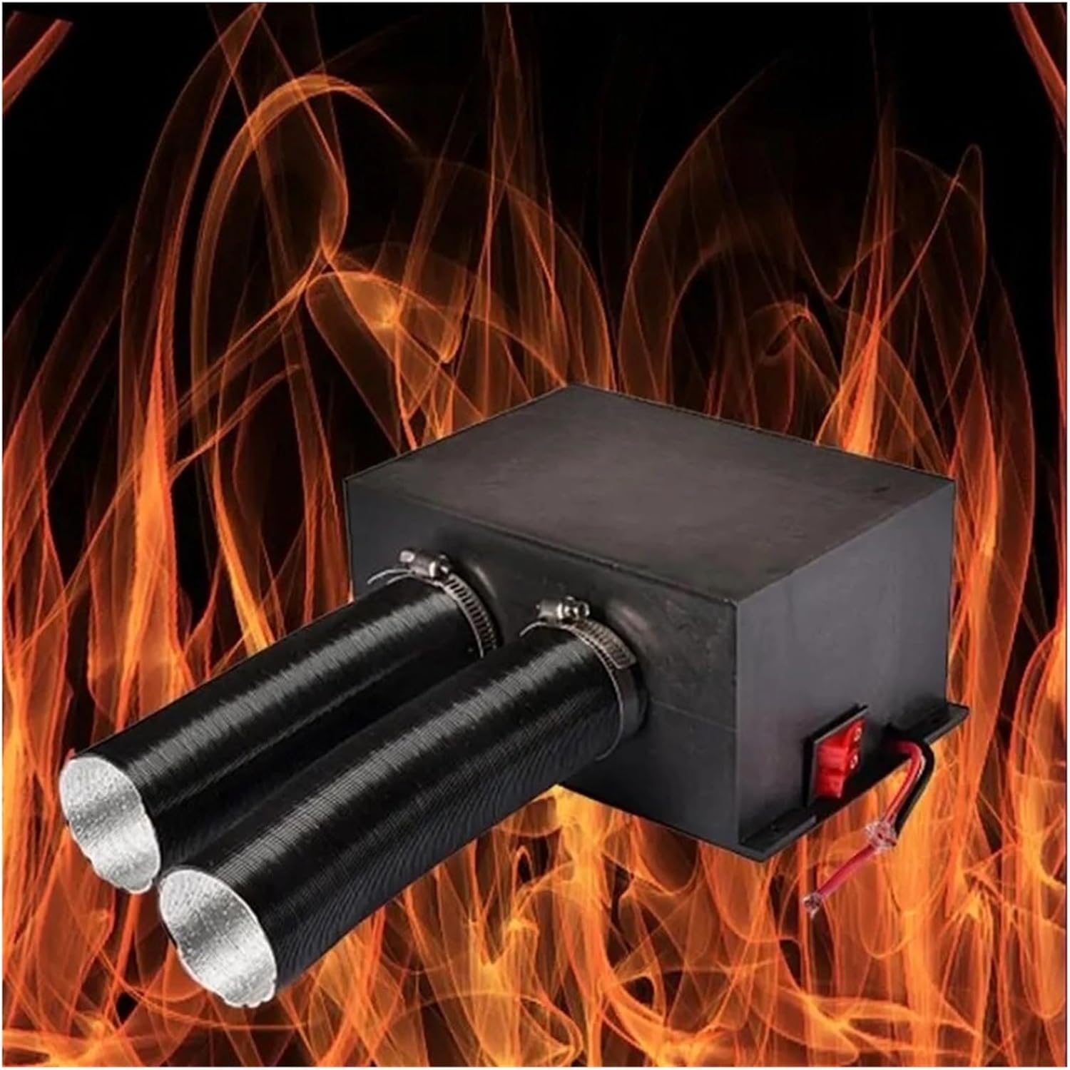500W 12V 24V Double Hole Car Heater Frost Removing Heating Car Heater Car Heater Defroster Heating Heater (Color : 24V)