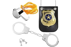 Gold Police Badge for Adult Halloween Costume Accessory