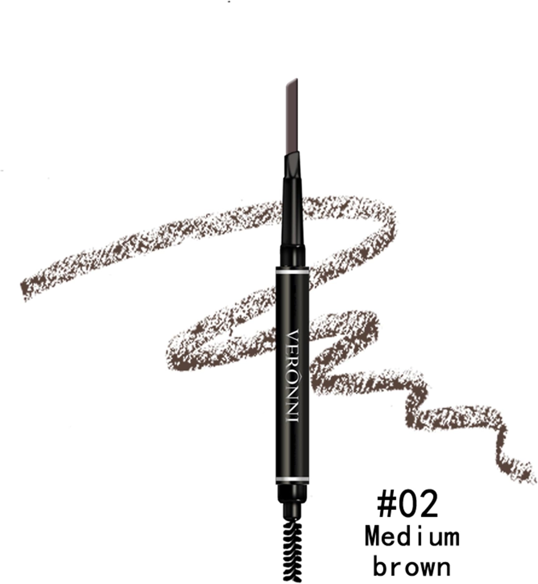 3 in 1 Automatic Eyebrow powder&Eyebrow brush &Automatic Eyebrow pencil with a refill pencil Professional 3D Eyebrow Cosmetic Makeup Tool Waterproof &Long-lasting (2)