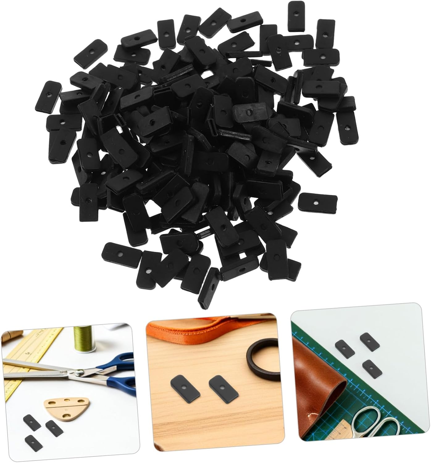 HAKIDZEL 200pcs Black 6mm Corset Boning Tips Caps for Bridal Gown Sewing, DIY Dress Boning Caps for Wedding Attire and Costume Undergarments