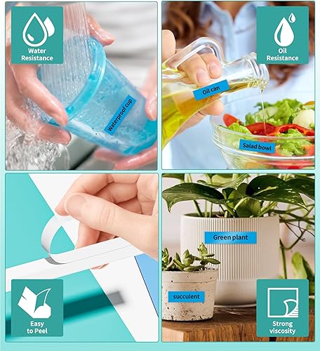 Miniatura 4 de Cinta de etiquetas compatible con Brother PT-M95 PT-90 PT-90, repuesto para cinta Brother P Touch M MK231, Vixic M960 cinta para etiquetar 0.472 in,