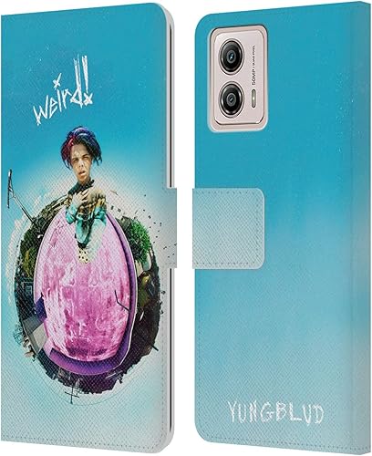 Miniatura 1 de Head Case Designs Officially Licensed Yungblud Weird! 2 Graphics Leather Book Wallet Case Cover Compatible with Motorola Moto G53 5G