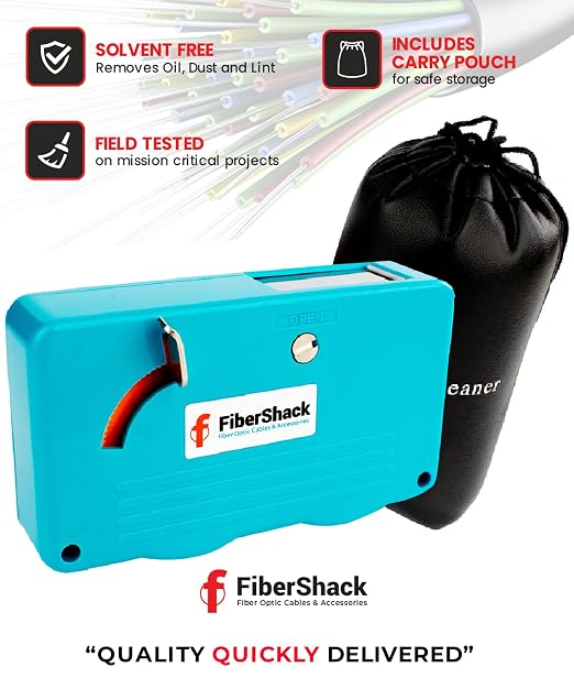 Limpiador de Fibra Óptica Fibershack Azul 1.25mm LC y 2.5mm SC miniatura 2