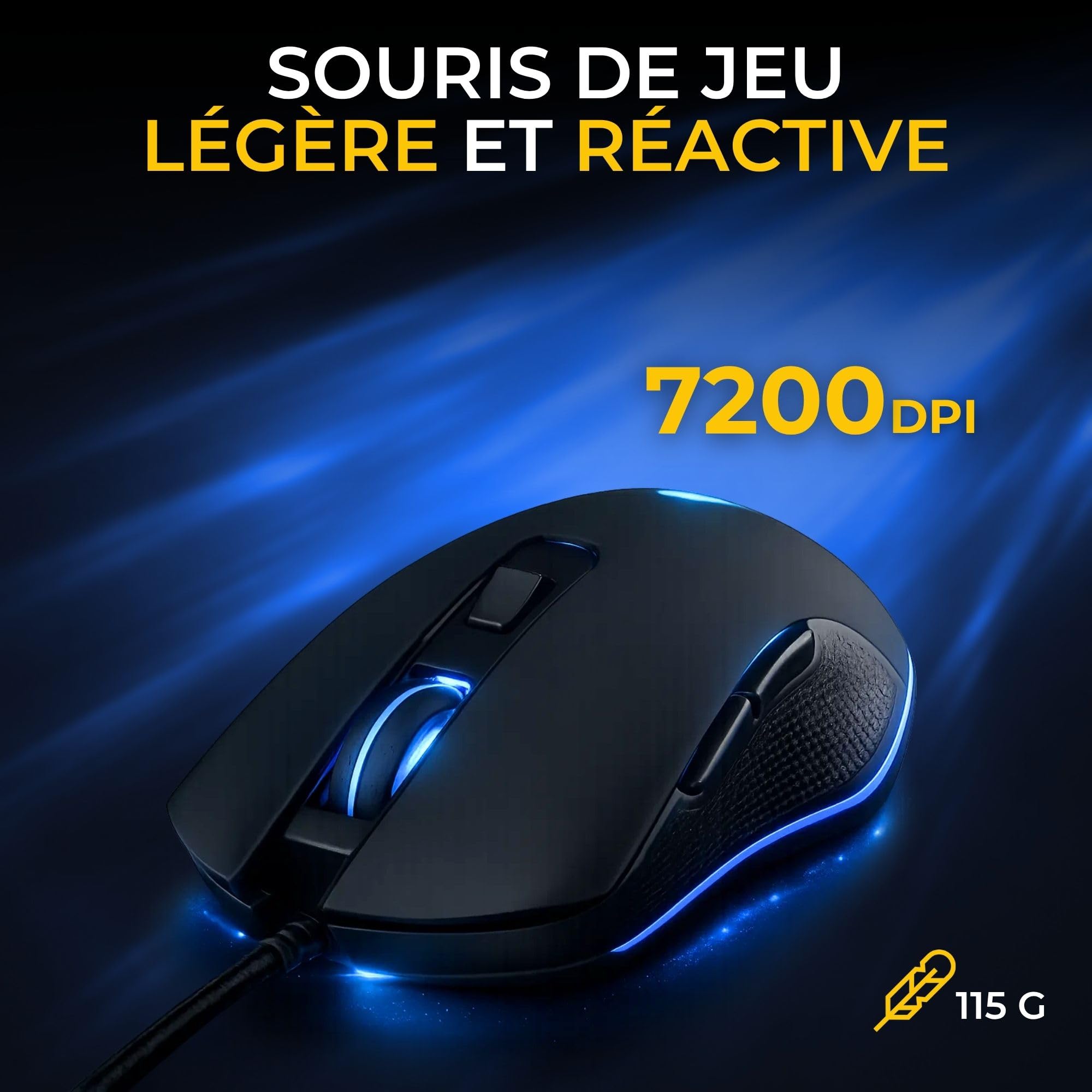 The G-Lab Combo Mercury EX - Paquete de Teclado mecánico TKL y ratón | AZERTY FR, teclado mecánico TKL + ratón Gamer, RGB, compatible con PC/PS4, PS5 y Xbox